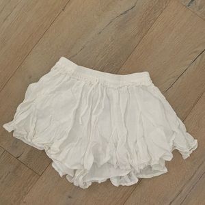 White Mini shorts